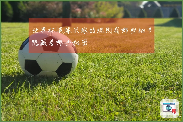 世界杯滚球买球的规则有哪些细节隐藏着哪些秘密